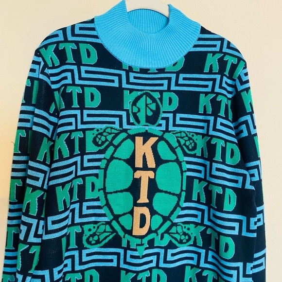 RARE Kentucky Derby Turtle KTD  Sweater Size Large Knit Unique Item - Picture 4 of 12
